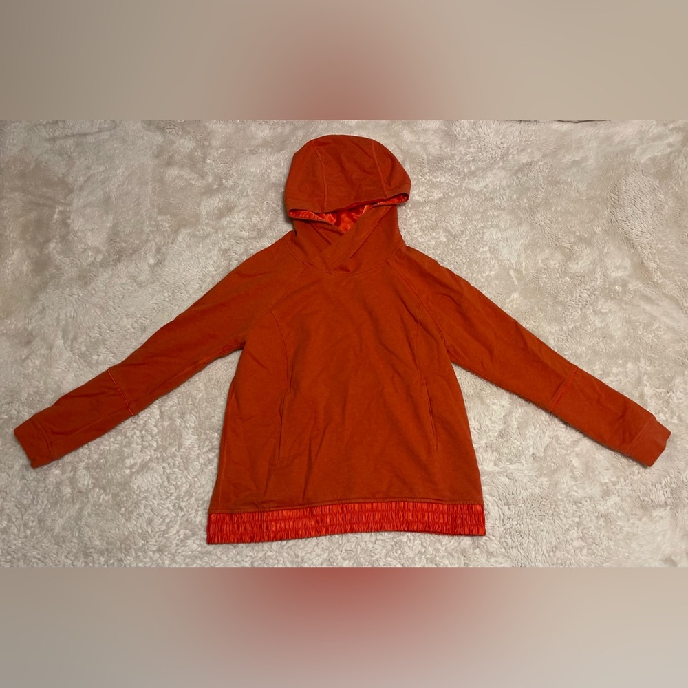 Lululemon All Good Pullover Heathered Alarming / Alarming Size 8